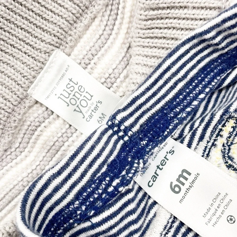 Carter's baby boys striped pants set